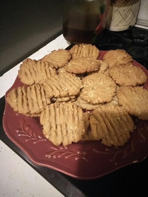 walnut peanut butter cookies