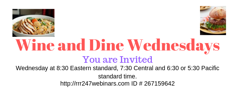 wine and dine wednesday event